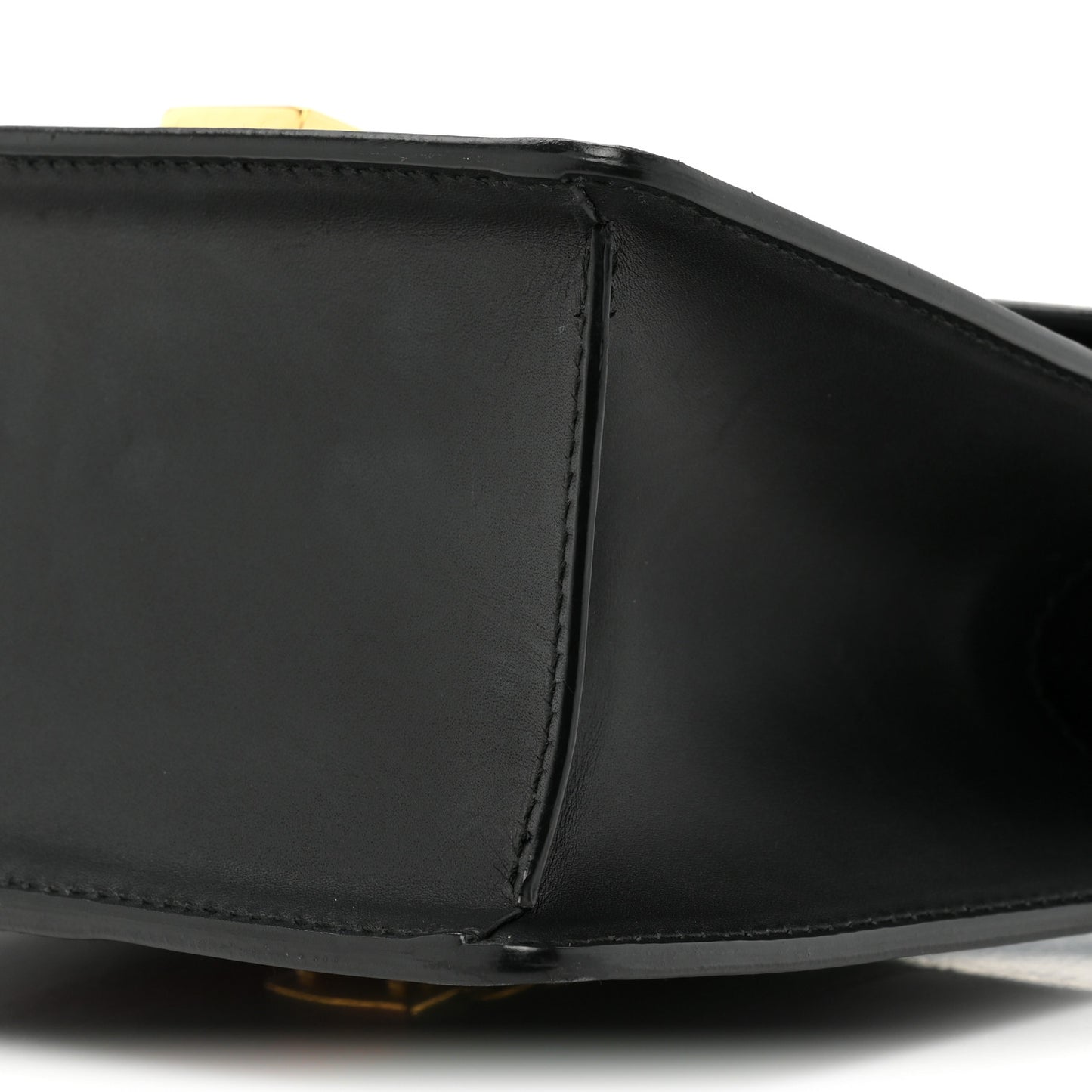 Calfskin Mini Sylvie Top Handle Bag Black