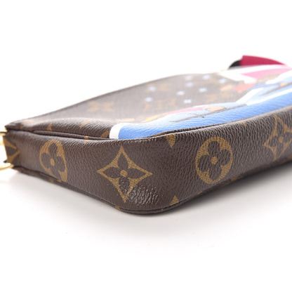 Louis Vuitton Monogram 2018 Christmas Animation Mini Bears Pochette Accessories 5 of 11
