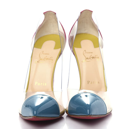 Christian Louboutin Patent PVC Debout 100 Pumps 38 Version Riviera 5 of 10