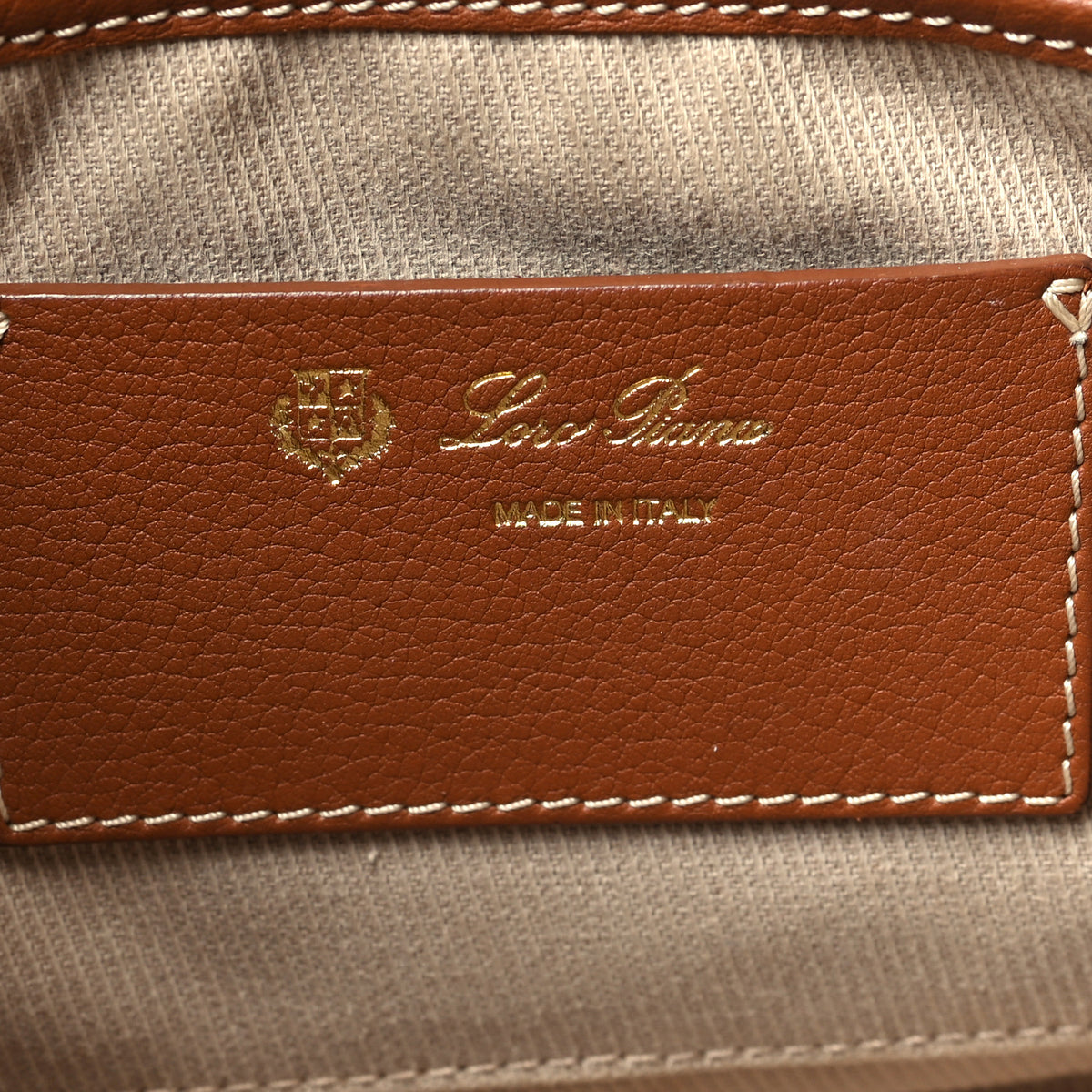 Odessa Calfskin Mini Globe Shoulder Bag Brown