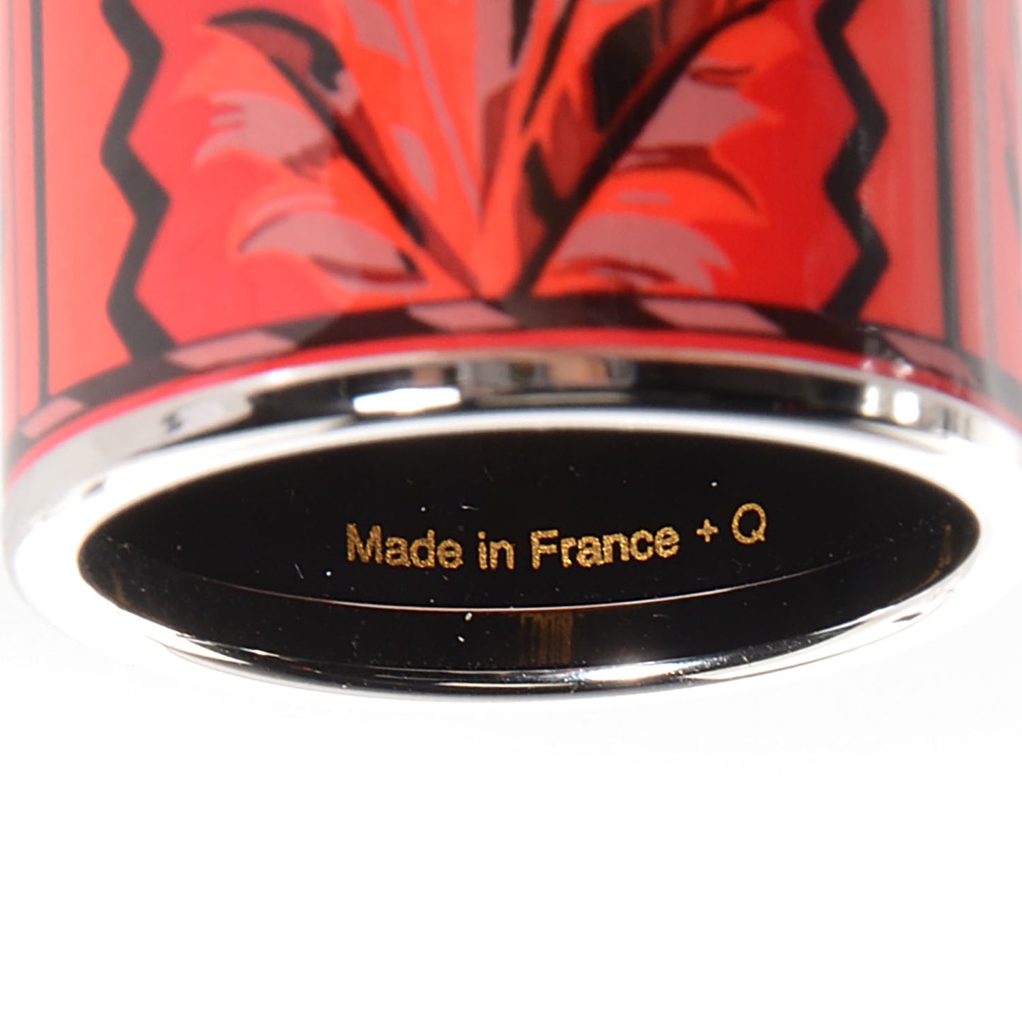 Enamel Palladium Plated Brazil Scarf Ring