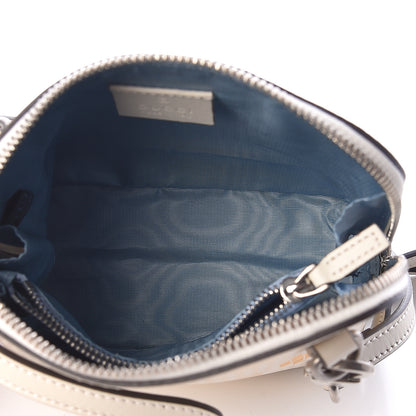 Gucci X SEGA Calfskin GUCCY Stars Mini Dome Shoulder Bag Mystic White Gold 5 of 9