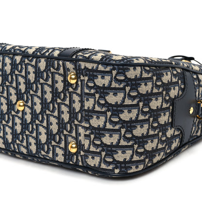Christian Dior Oblique Large D-Vibe Bowling Bag Navy 10 of 10