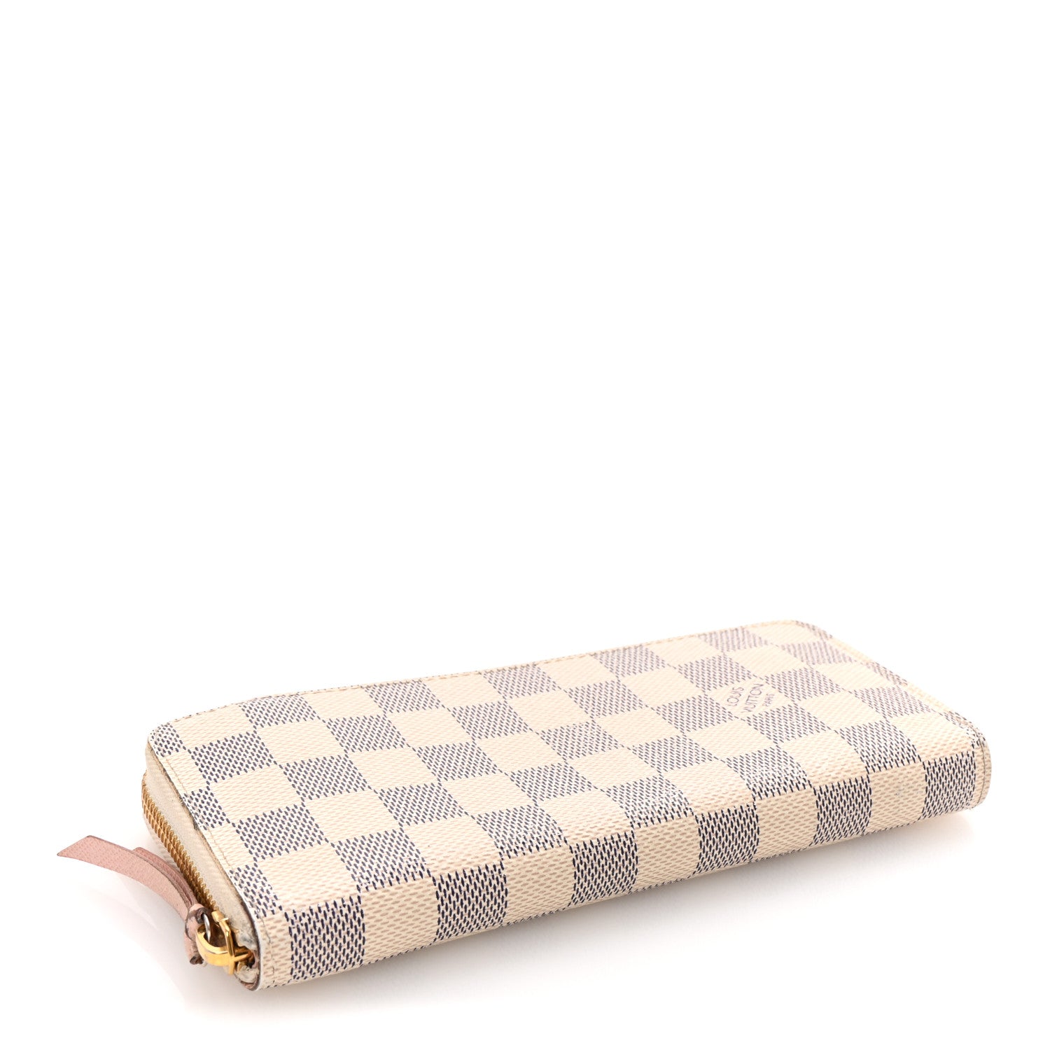 Louis Vuitton Damier Azur Clemence Wallet Rose Ballerine 4 of 7