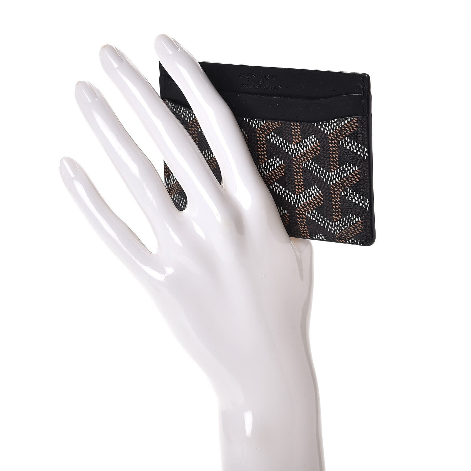 Goyard Goyardine Saint Sulpice Card Holder Black 2 of 8