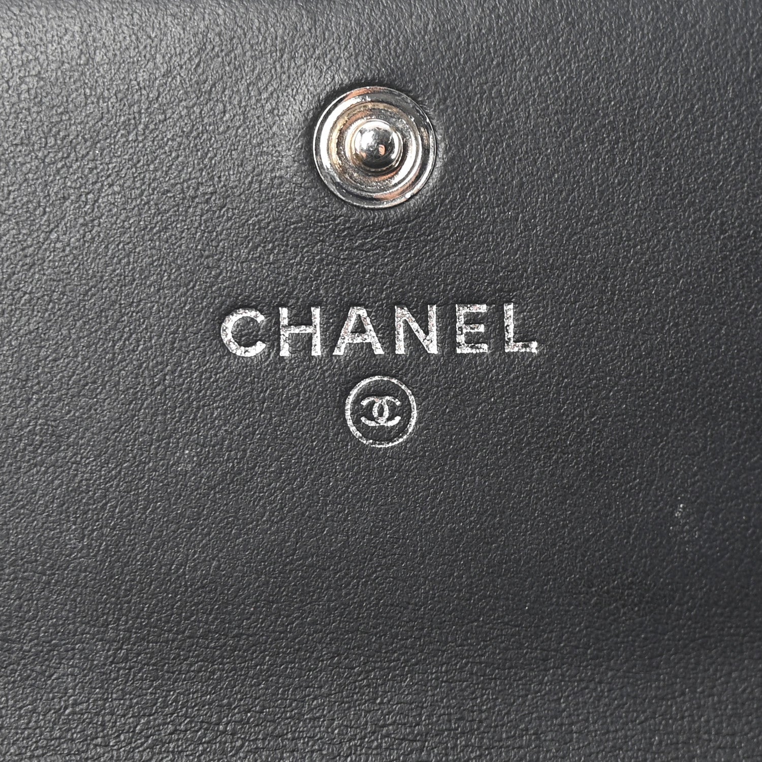 Chanel Calfskin Quilted Large Boy Gusset Flap Wallet Black 6 of 12