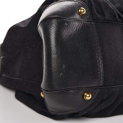 Gucci Monogram Large Jockey Hobo Black 8 of 11