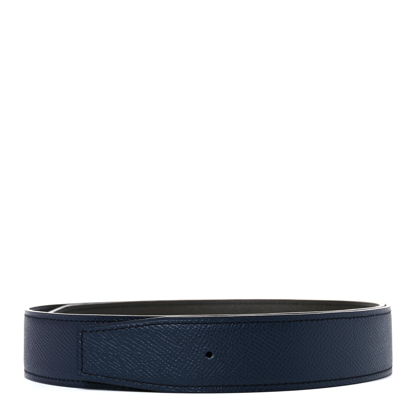 Epsom 32mm Belt Strap 85 Bleu Indigo Vert Gris