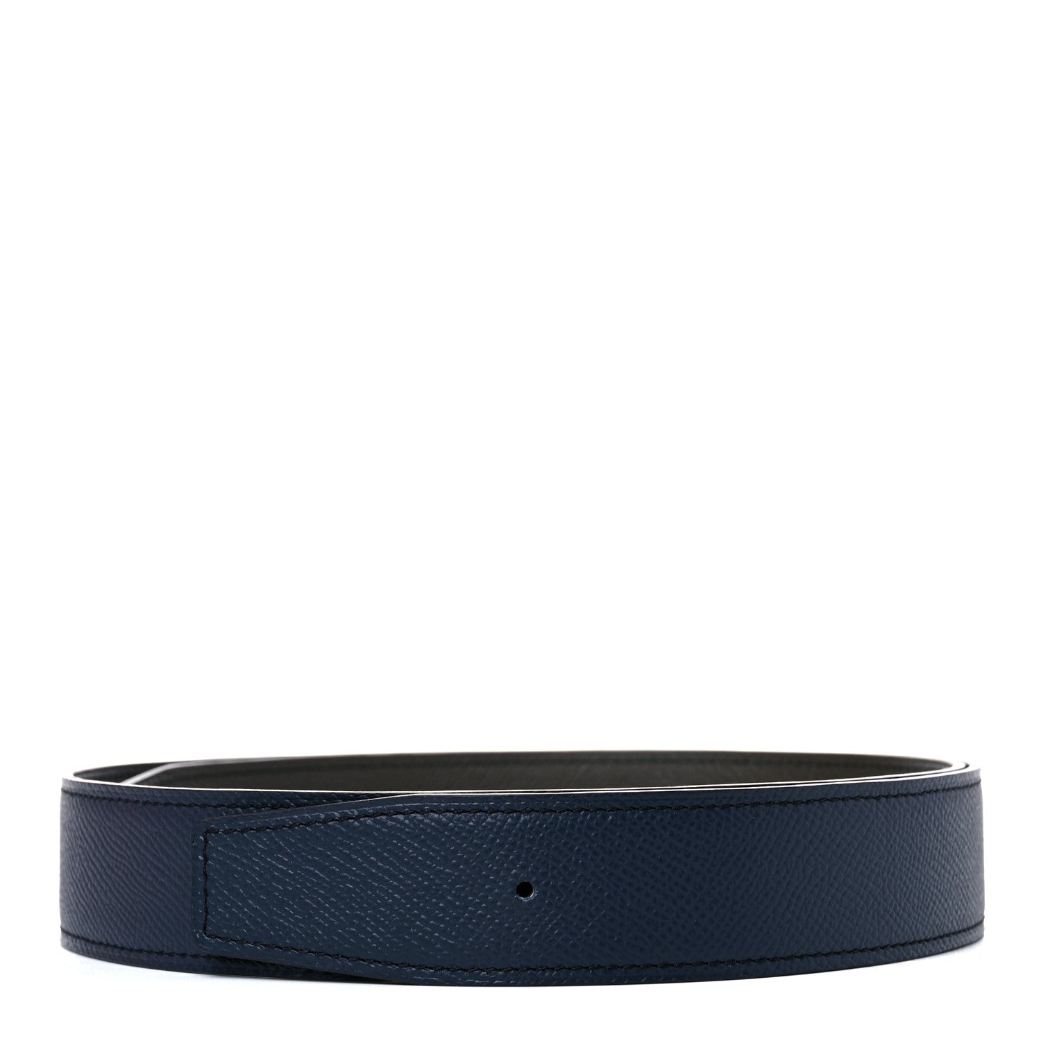 Hermes Epsom 32mm Belt Strap 85 Bleu Indigo Vert Gris 1 of 6