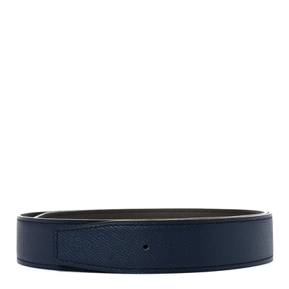 Hermes Epsom 32mm Belt Strap 85 Bleu Indigo Vert Gris 1 of 6