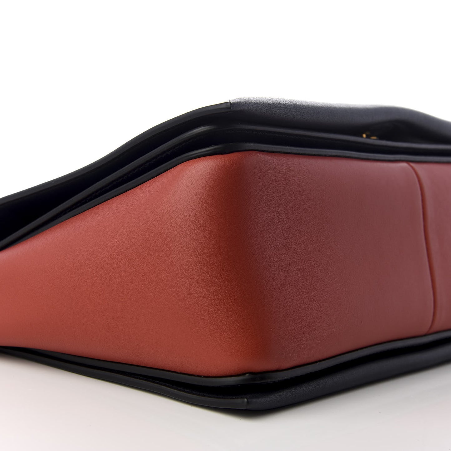 Shiny Smooth Calfskin Medium Frame Shoulder Bag Dark Navy Claycourt