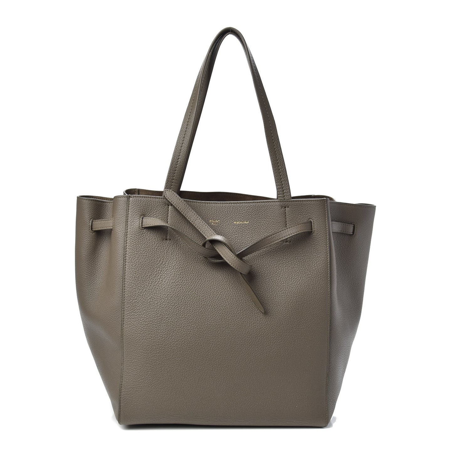 Soft Grained Calfskin Small Belt Cabas Phantom Taupe