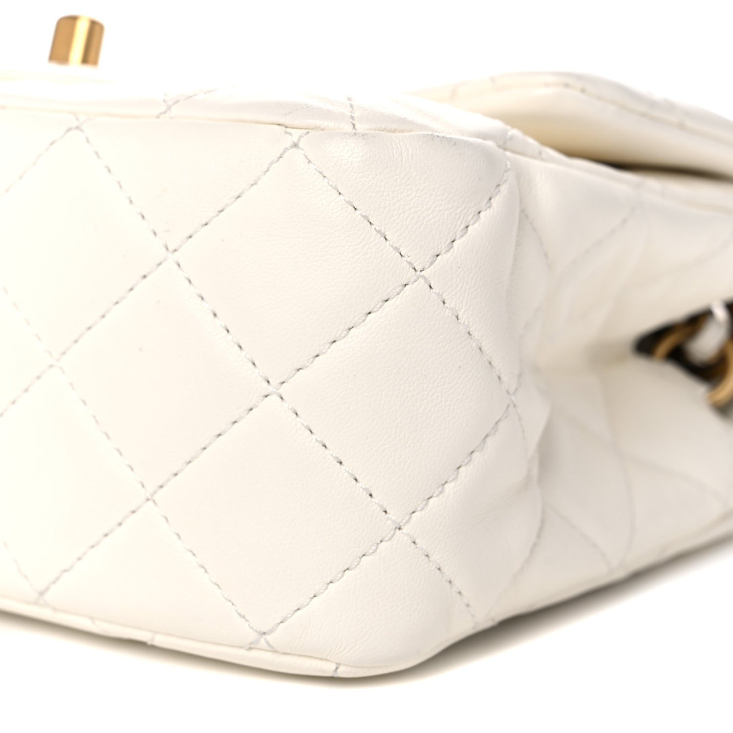 Chanel Lambskin Quilted Mini Pearl Crush Flap White 6 of 11
