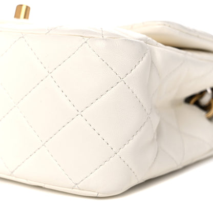 Chanel Lambskin Quilted Mini Pearl Crush Flap White 6 of 11