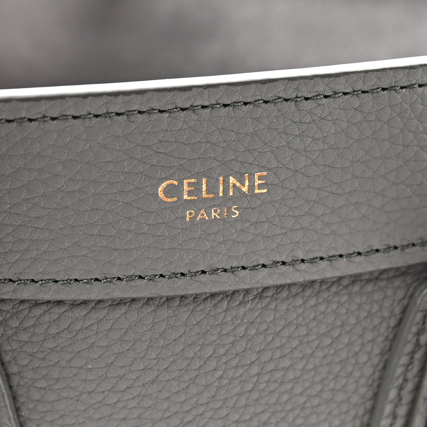 Baby Drummed Calfskin Nano Luggage Kohl