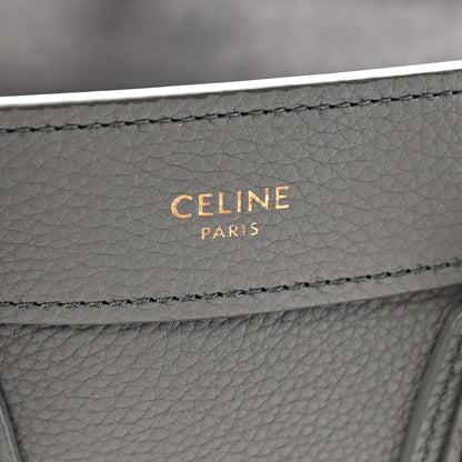 Celine Baby Drummed Calfskin Nano Luggage Kohl 5 of 10