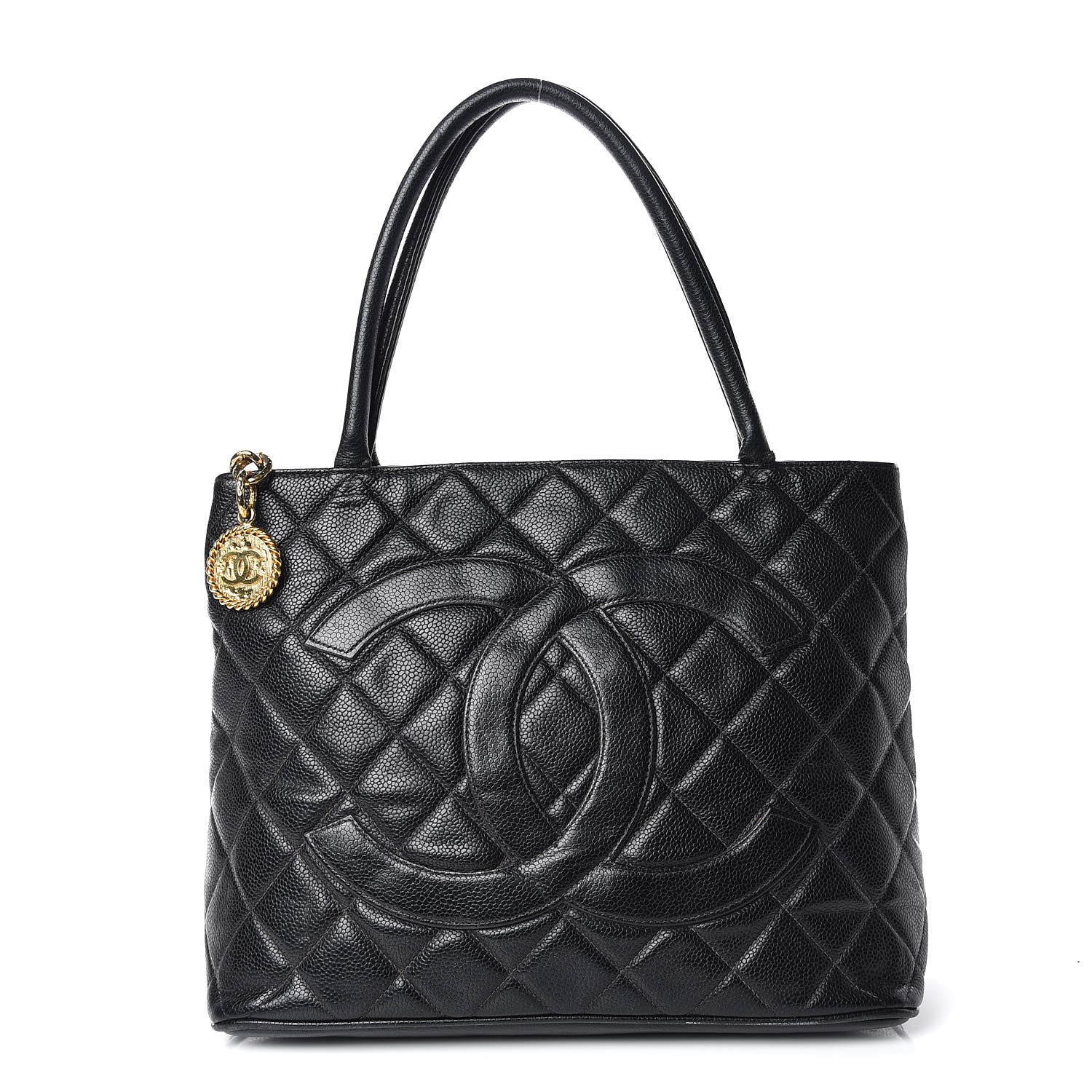 Chanel Caviar Quilted Medallion Tote Black 1 of 18