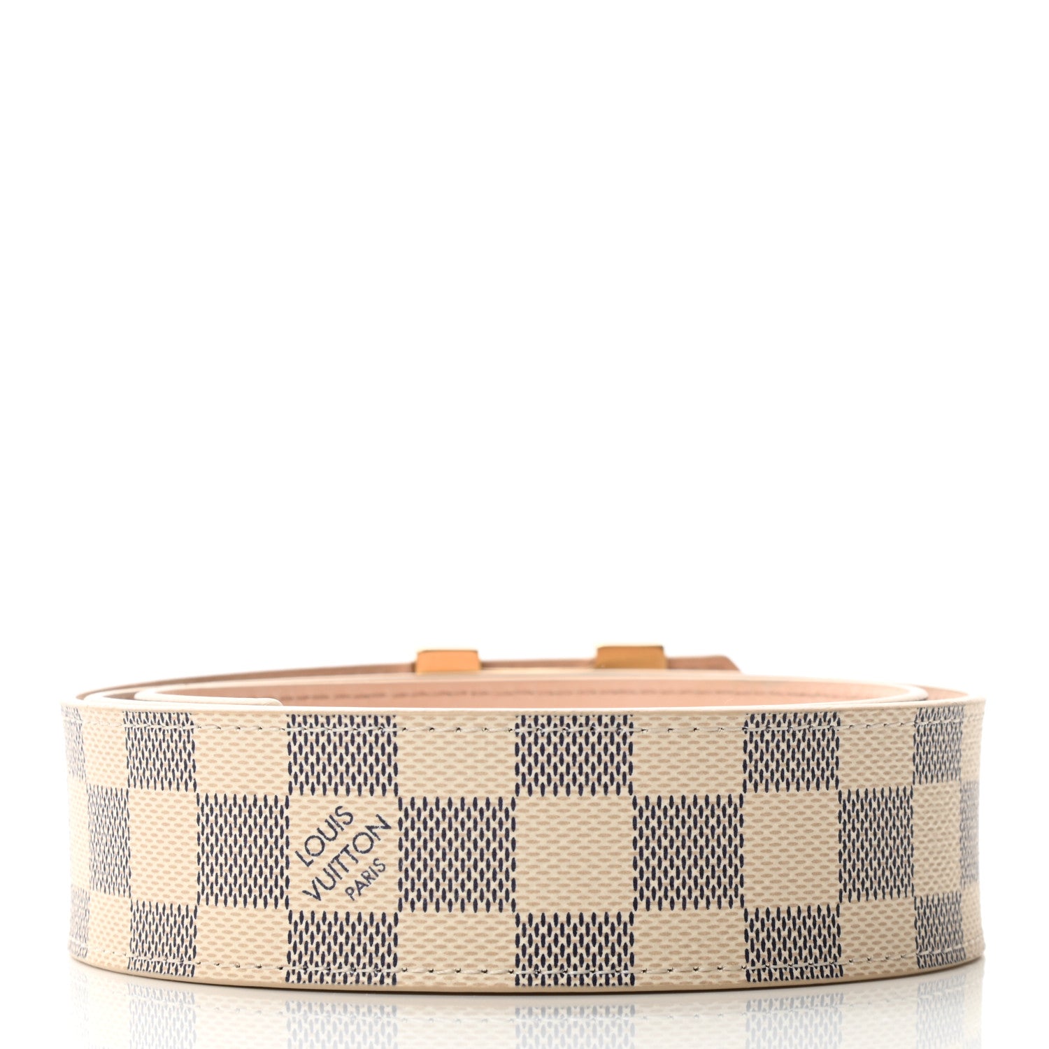 Louis Vuitton Damier Azur LV Initiales Belt 90 36 2 of 8