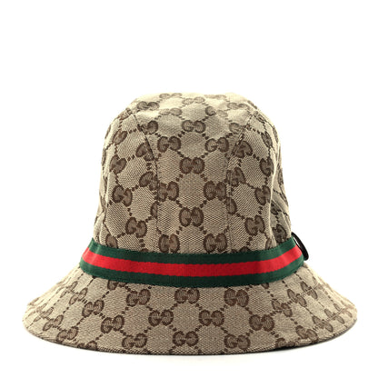 Gucci GG Monogram Web Bucket Hat M Brown 3 of 9