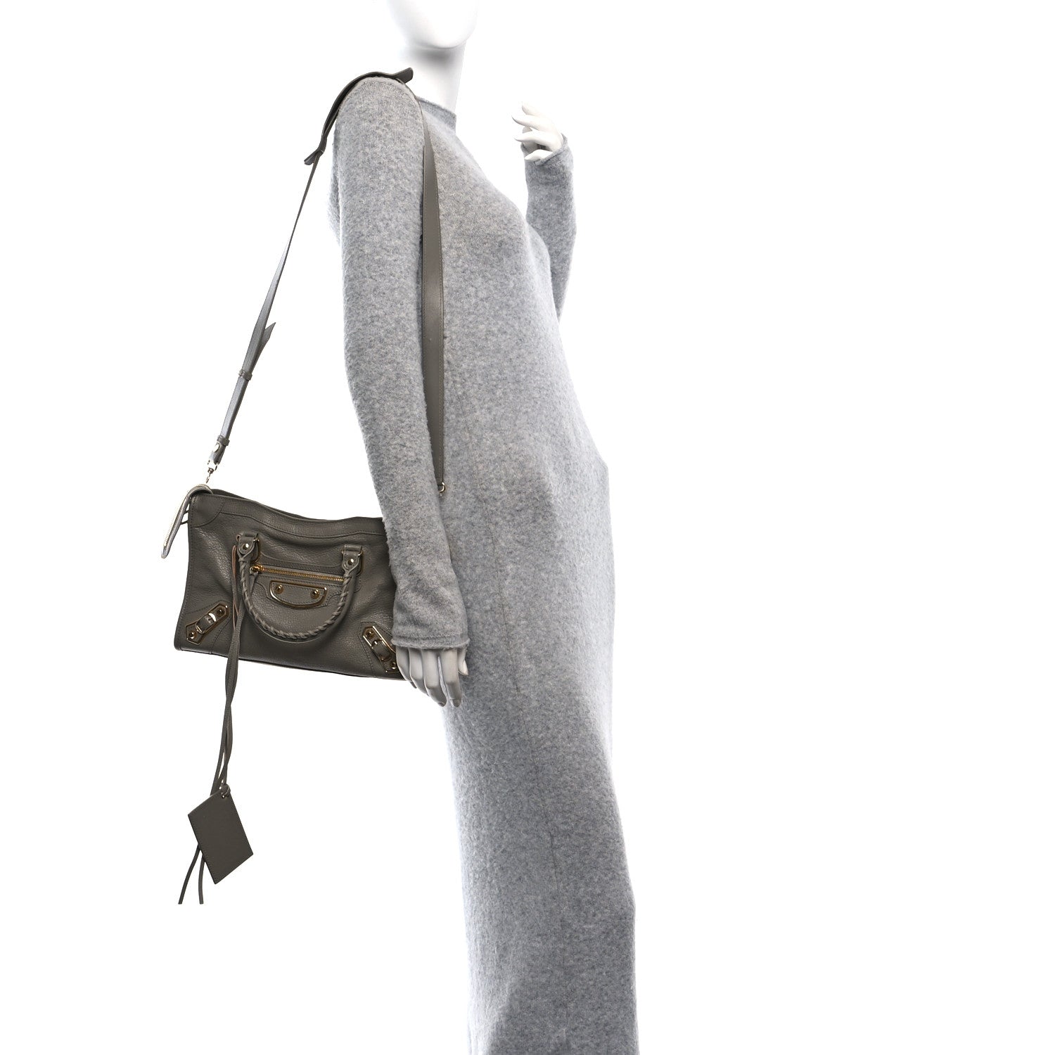 Balenciaga Chevre Gold Metallic Edge Hardware S City Gris Taupe 2 of 11
