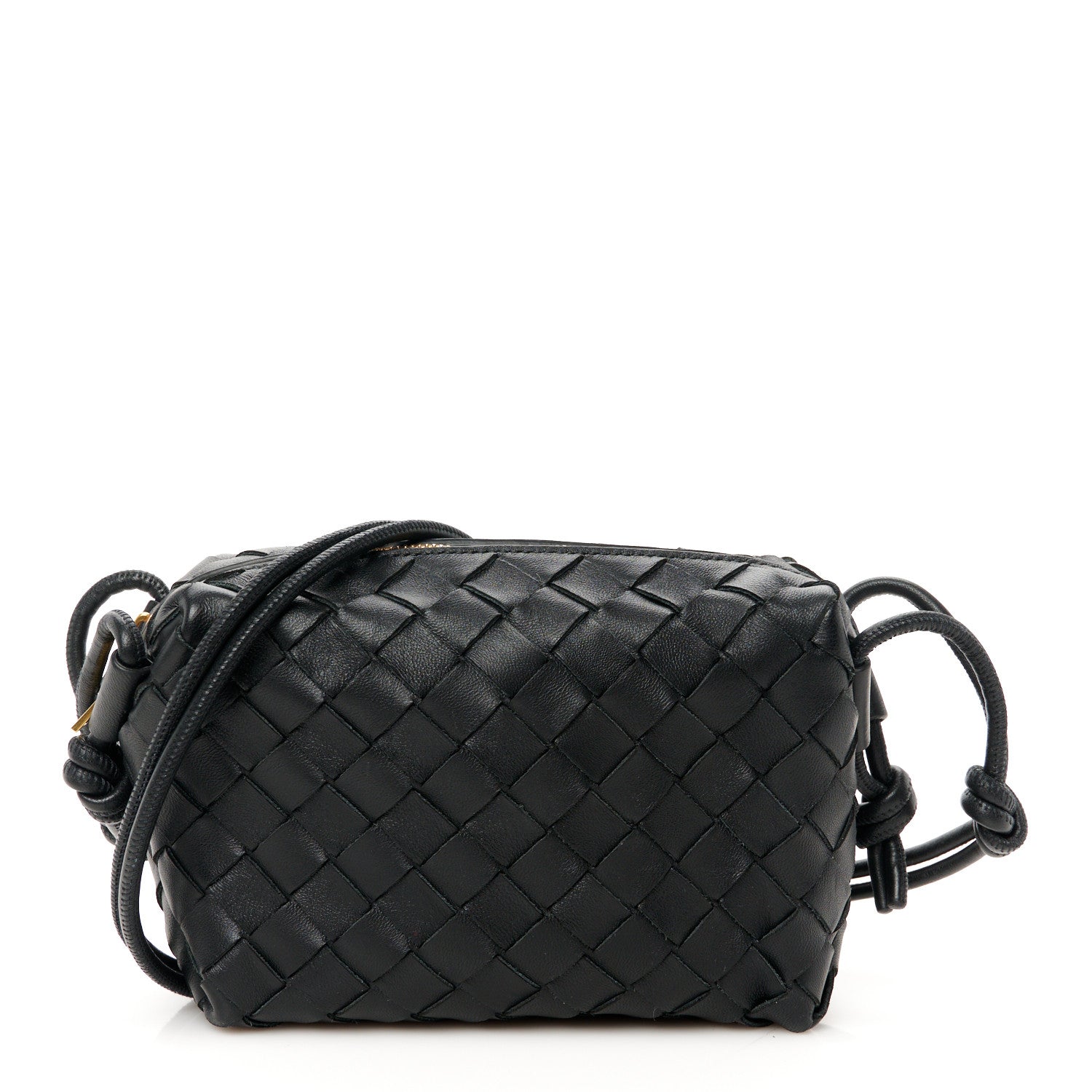 Bottega Veneta Nappa Intrecciato Mini Loop Camera Bag Black 1 of 9