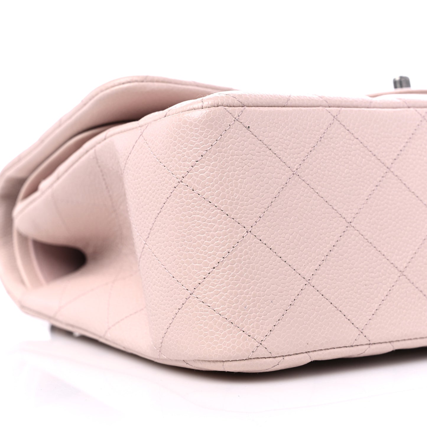 Caviar Quilted Jumbo Double Flap Light Pink