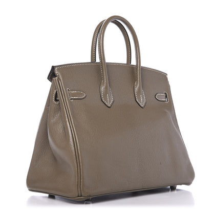 Hermes Chevre Mysore Birkin 25 Etoupe 3 of 12