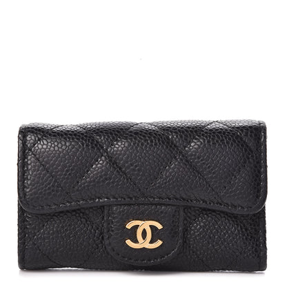 Chanel Caviar Quilted 6 Key Holder Black 1 of 15