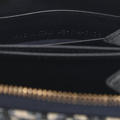 Christian Dior Oblique Zip Coin Pouch Blue 7 of 8