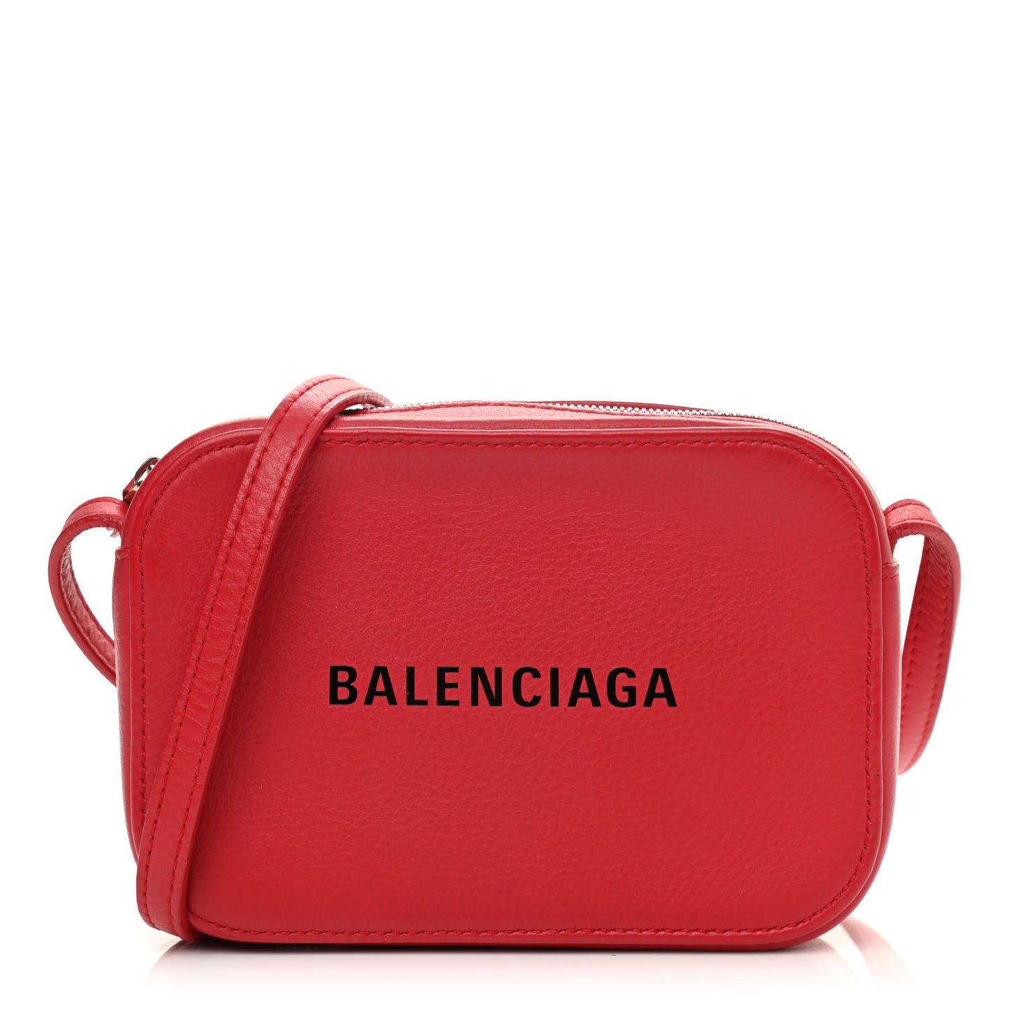 Calfskin Logo XS Everyday Camera Bag Rouge Lantern Black
