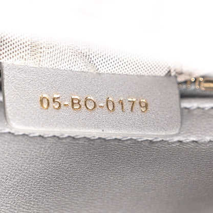 Christian Dior Metallic Lambskin Cannage Mini Lady Dior Grey 6 of 10