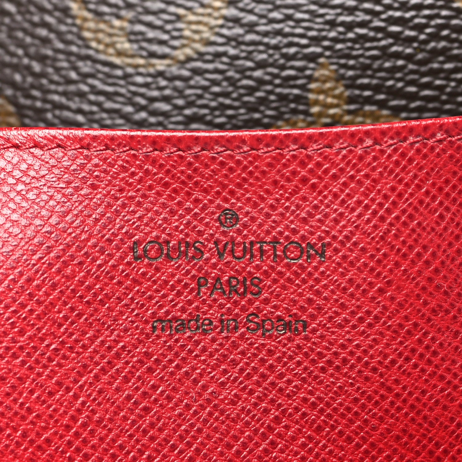 Louis Vuitton Monogram Emilie Wallet Rouge 5 of 8