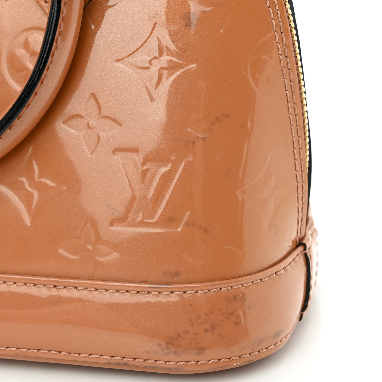 Louis Vuitton Vernis Alma BB Rose Velours 11 of 12