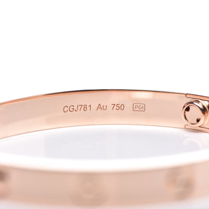 Cartier 18K Pink Gold LOVE Bracelet 16 4 of 7