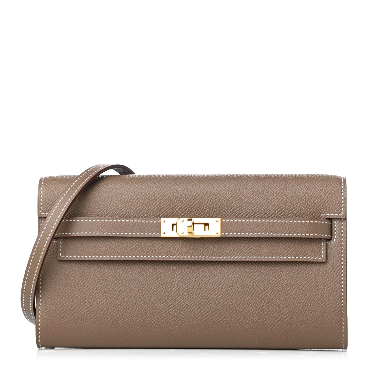 Hermes Epsom Kelly Wallet To Go Etoupe 1 of 11