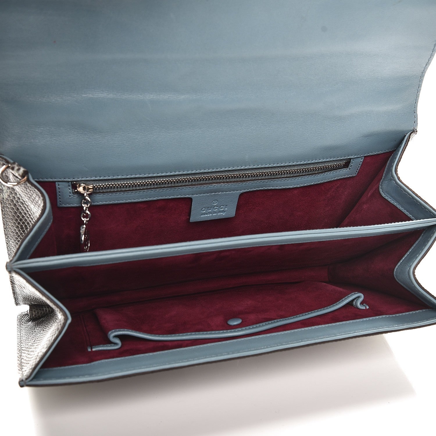 Gucci Lizard Small Lady Lock Briefcase Clutch 5 of 7