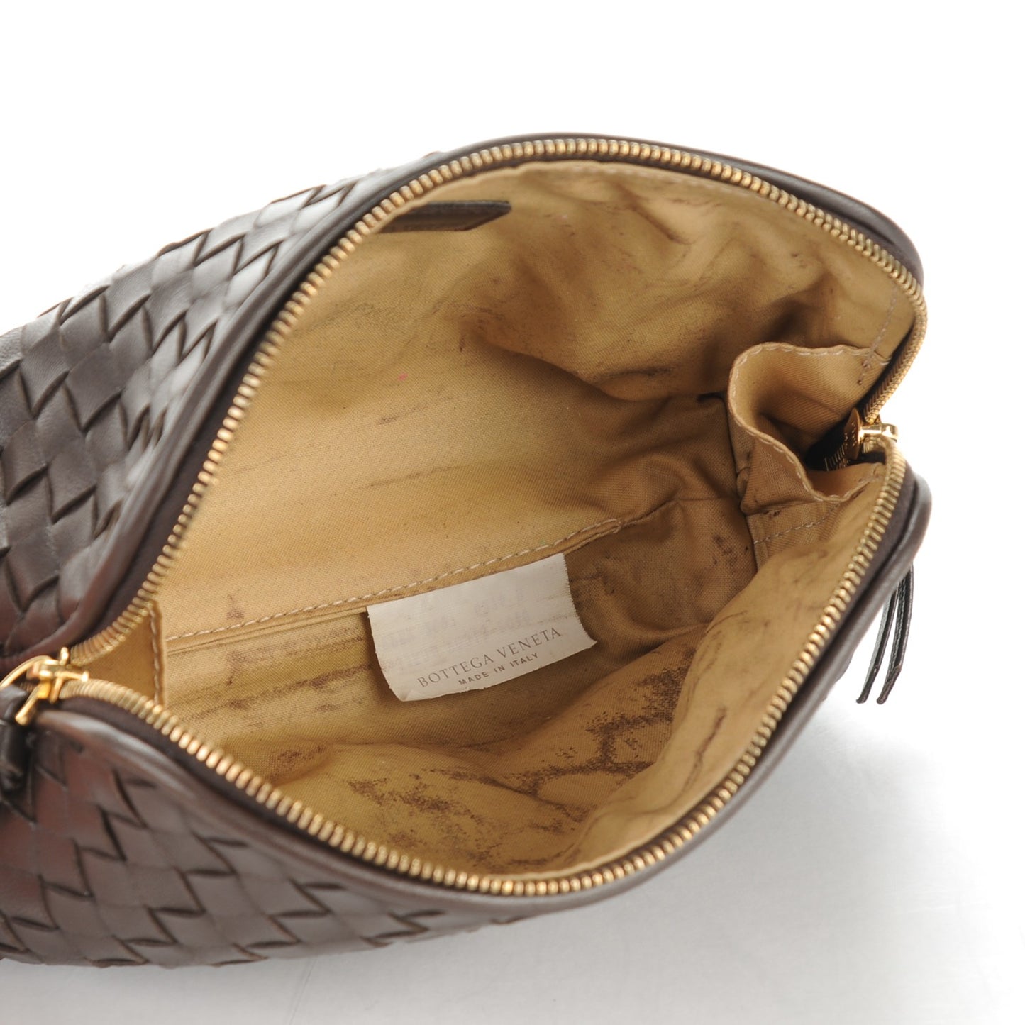 Nappa Intrecciato Cosmetic Case Ebano