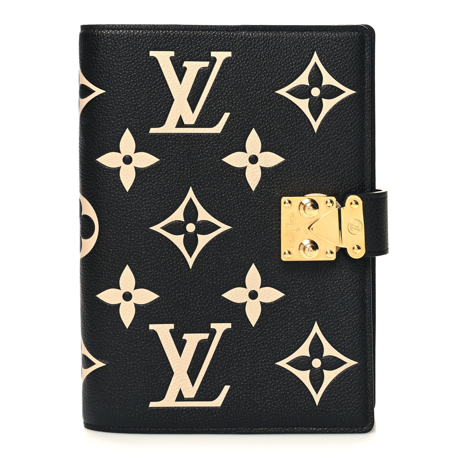 Louis Vuitton Empreinte Monogram Giant Paul Notebook Cover MM Black Beige 1 of 10