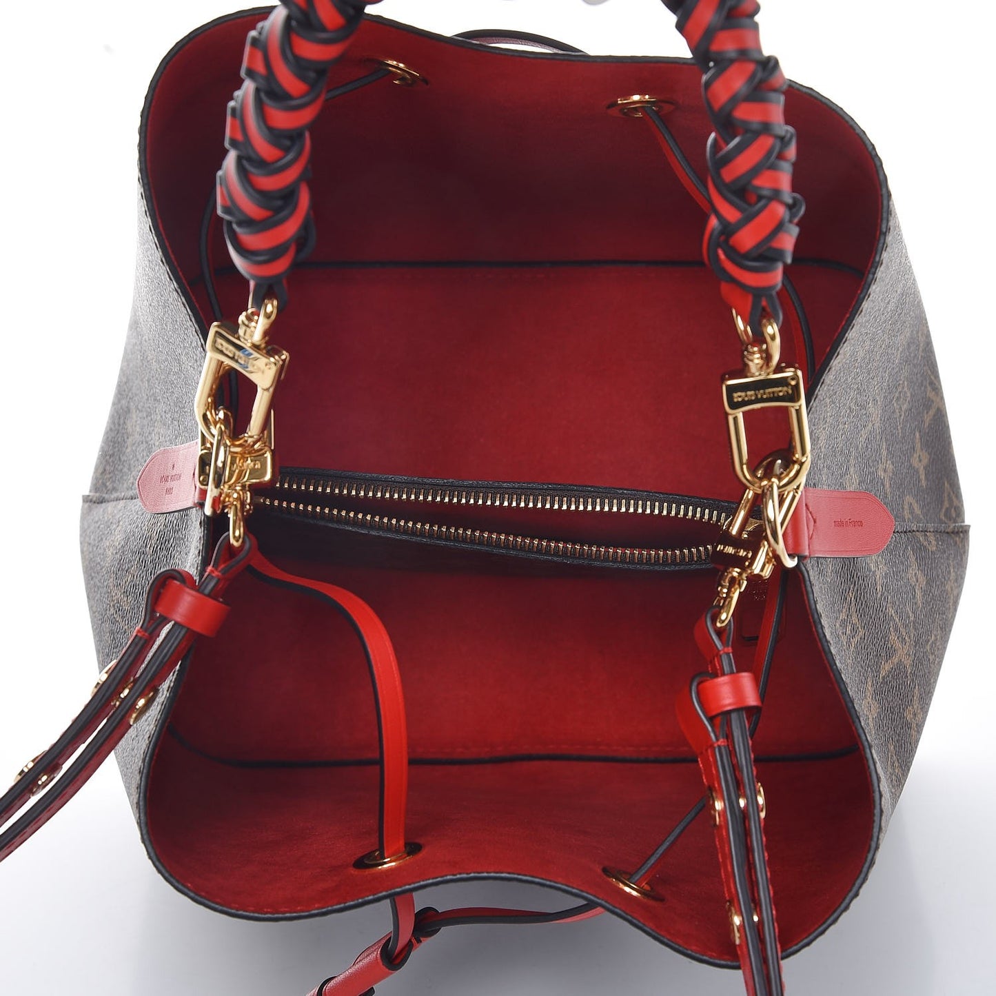 Monogram Braided Neonoe Coquelicot