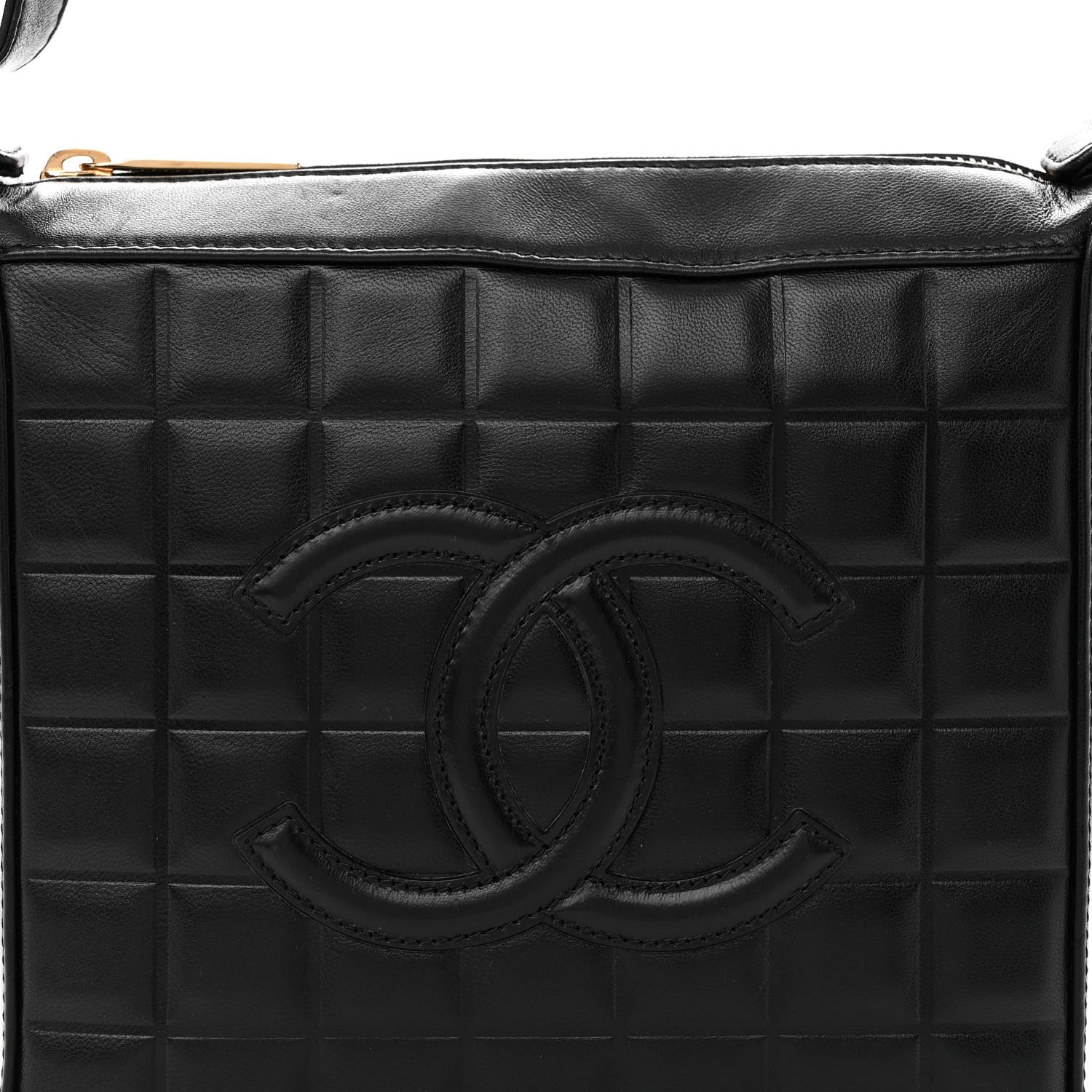 Chanel Lambskin Quilted Small Chocolate Bar Shoulder Bag Black 8 of 10