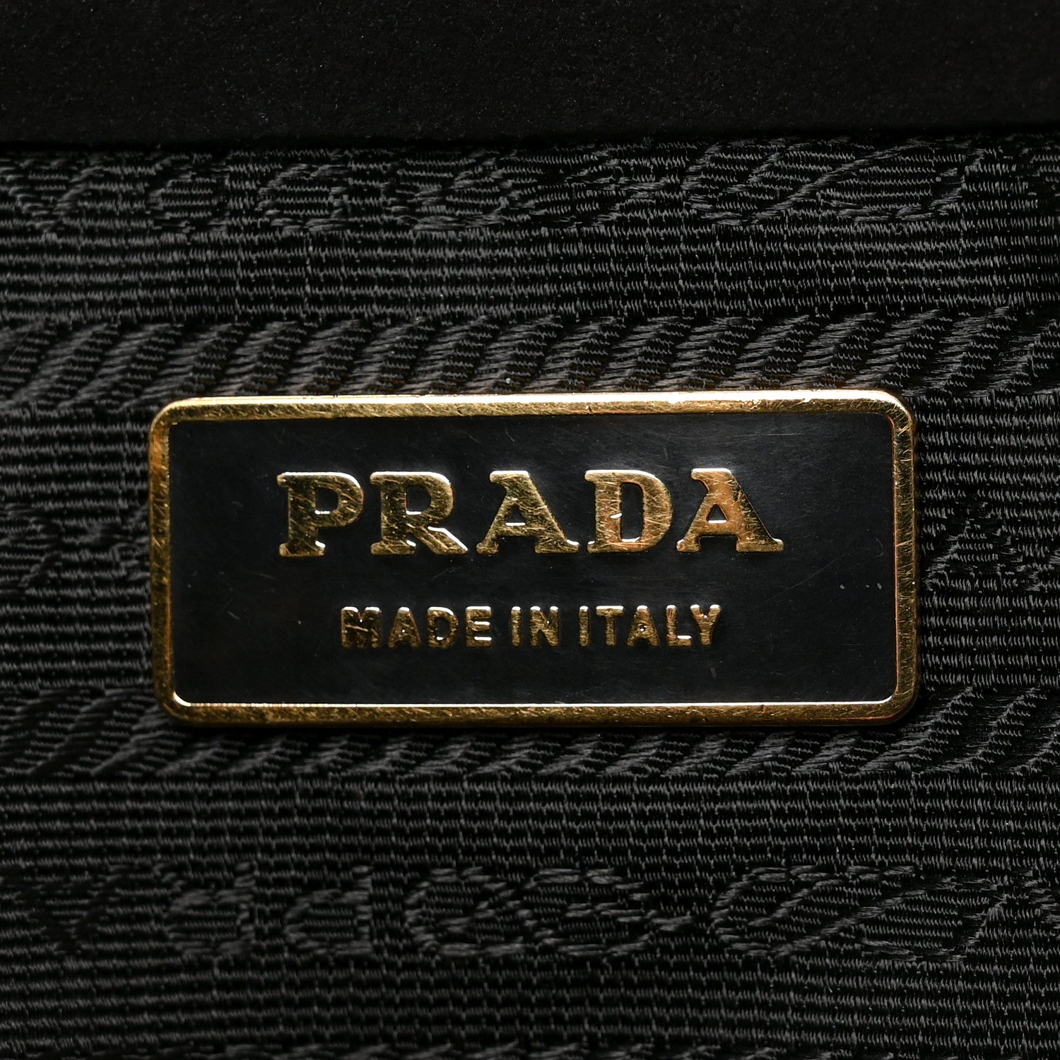 Prada Suede Easy Foldover Pushlock Satchel Black 6 of 9
