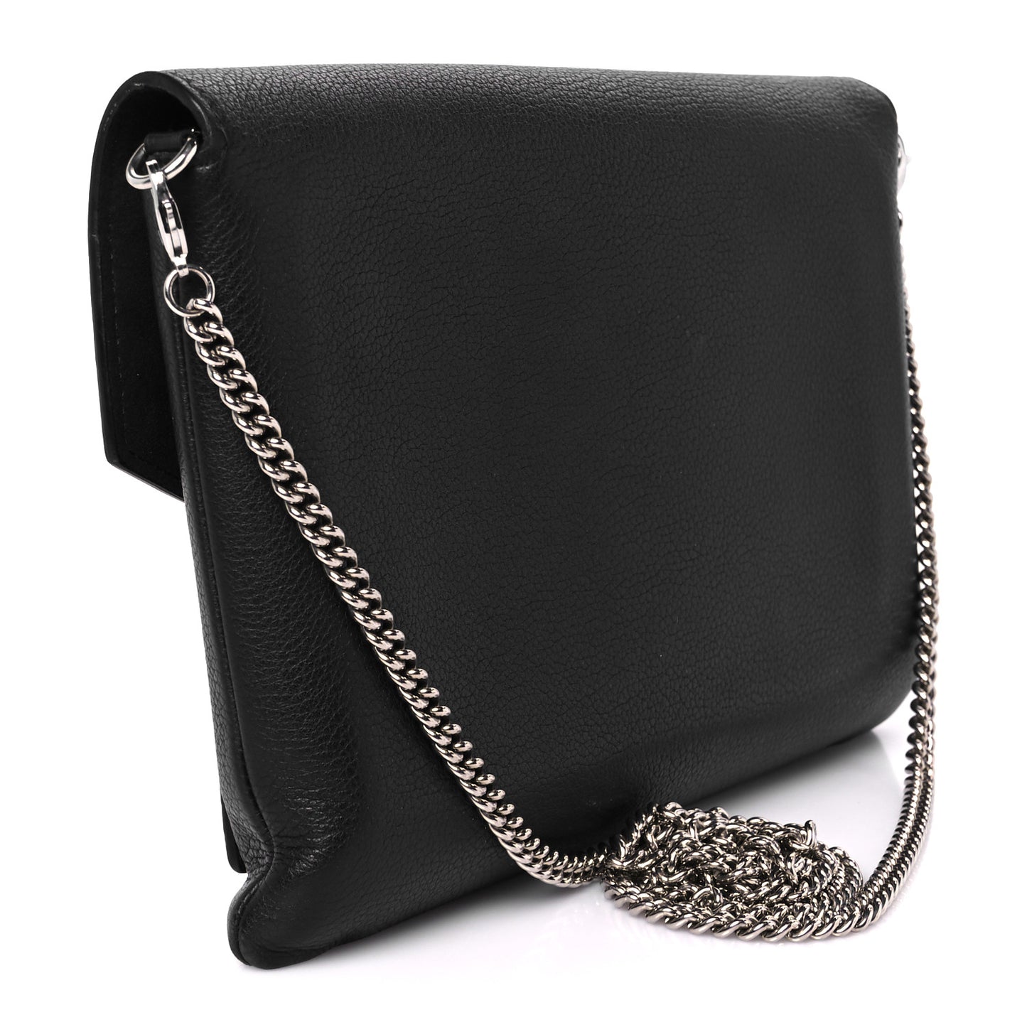 Soft Calfskin My Lockme Chain Pochette Black
