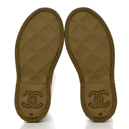 Chanel Caoutchouk CC High Boots 37 Dark Beige 5 of 9