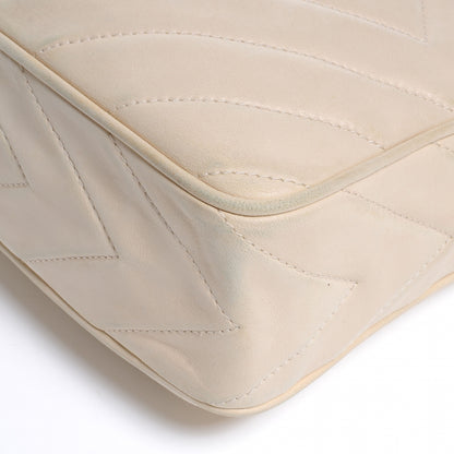 Chanel Lambskin Chevron Tassel Camera Case Beige 6 of 10