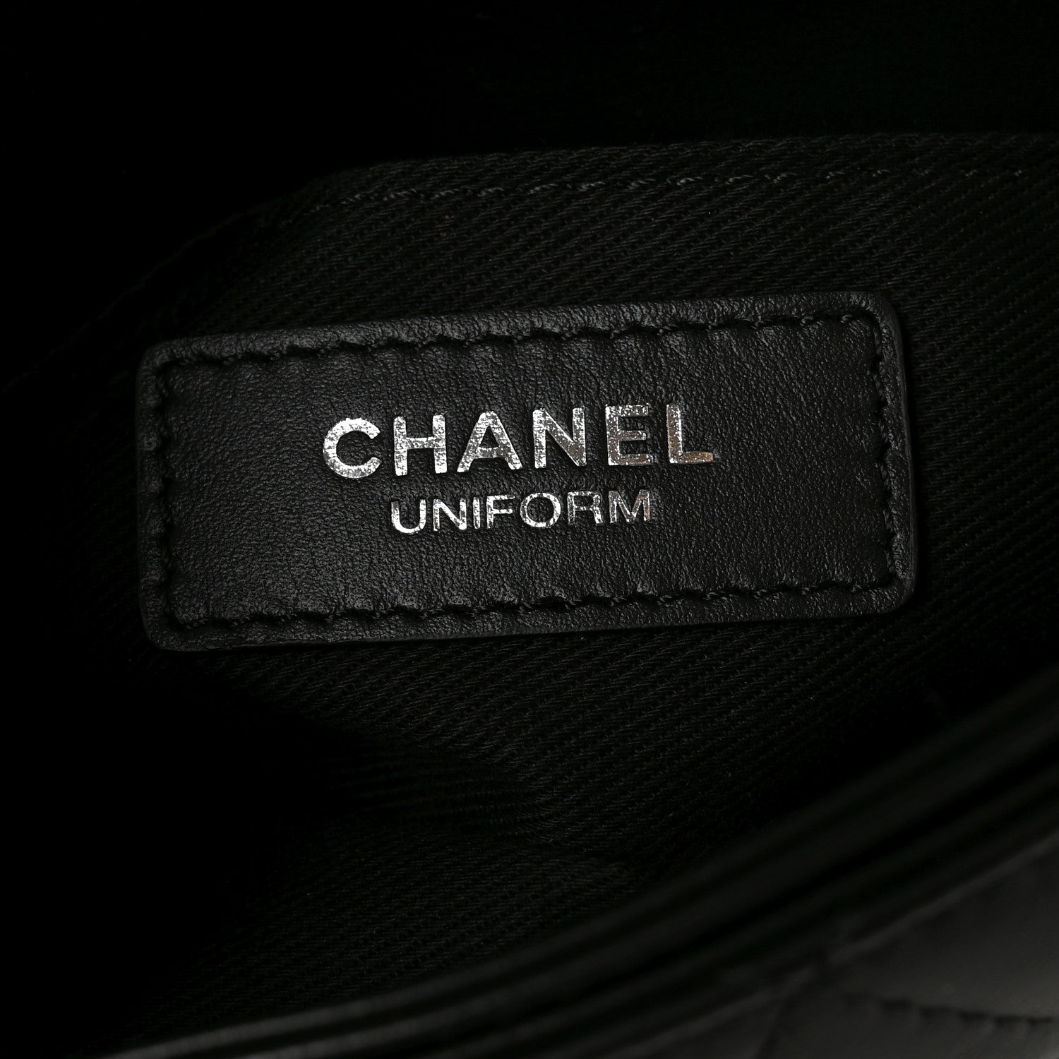 Chanel Calfskin Quilted CC Uniform Flap Belt Bag Black 6 of 10