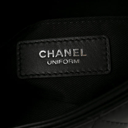 Chanel Calfskin Quilted CC Uniform Flap Belt Bag Black 6 of 10