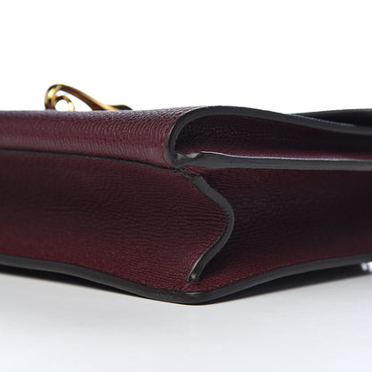 Burberry Grainy Calfskin Small Macken Crossbody Bag Mahogany Red 9 of 10