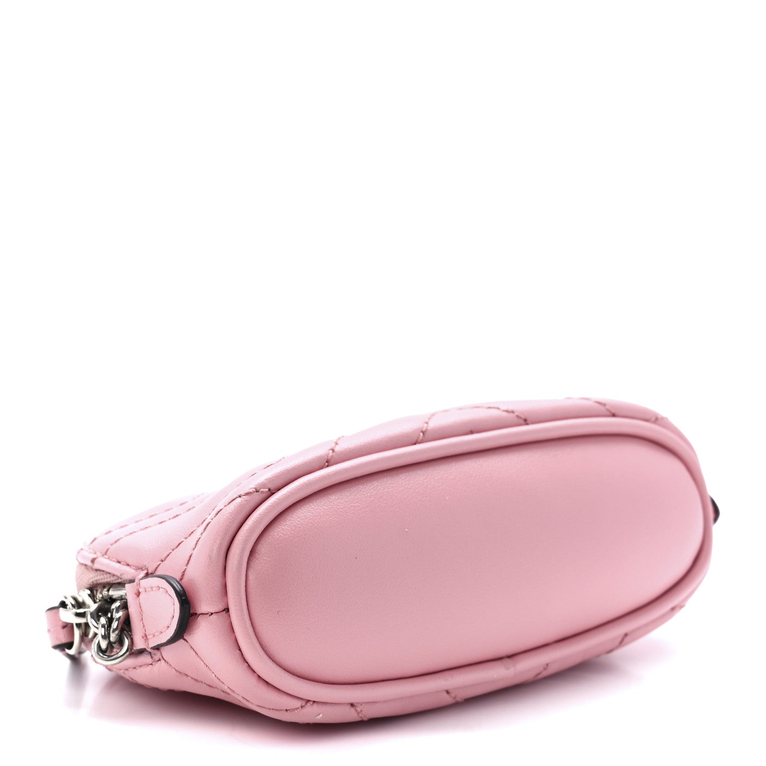 Gucci Calfskin Matelasse GG Marmont Key Pouch Wild Rose 4 of 12