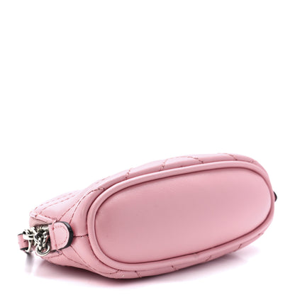 Gucci Calfskin Matelasse GG Marmont Key Pouch Wild Rose 4 of 12
