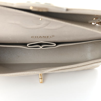 Chanel Caviar Quilted Medium Double Flap Light Beige 4 of 8